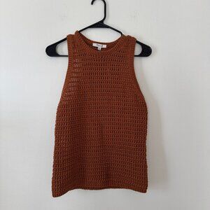 NWT Madewell Brown Crochet Tank Top